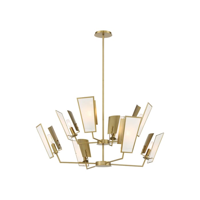 Minka Lavery Ricochet 8-Light Chandelier in Soft Brass Minka Lavery Ricochet 8-Light Chandelier in Soft Brass