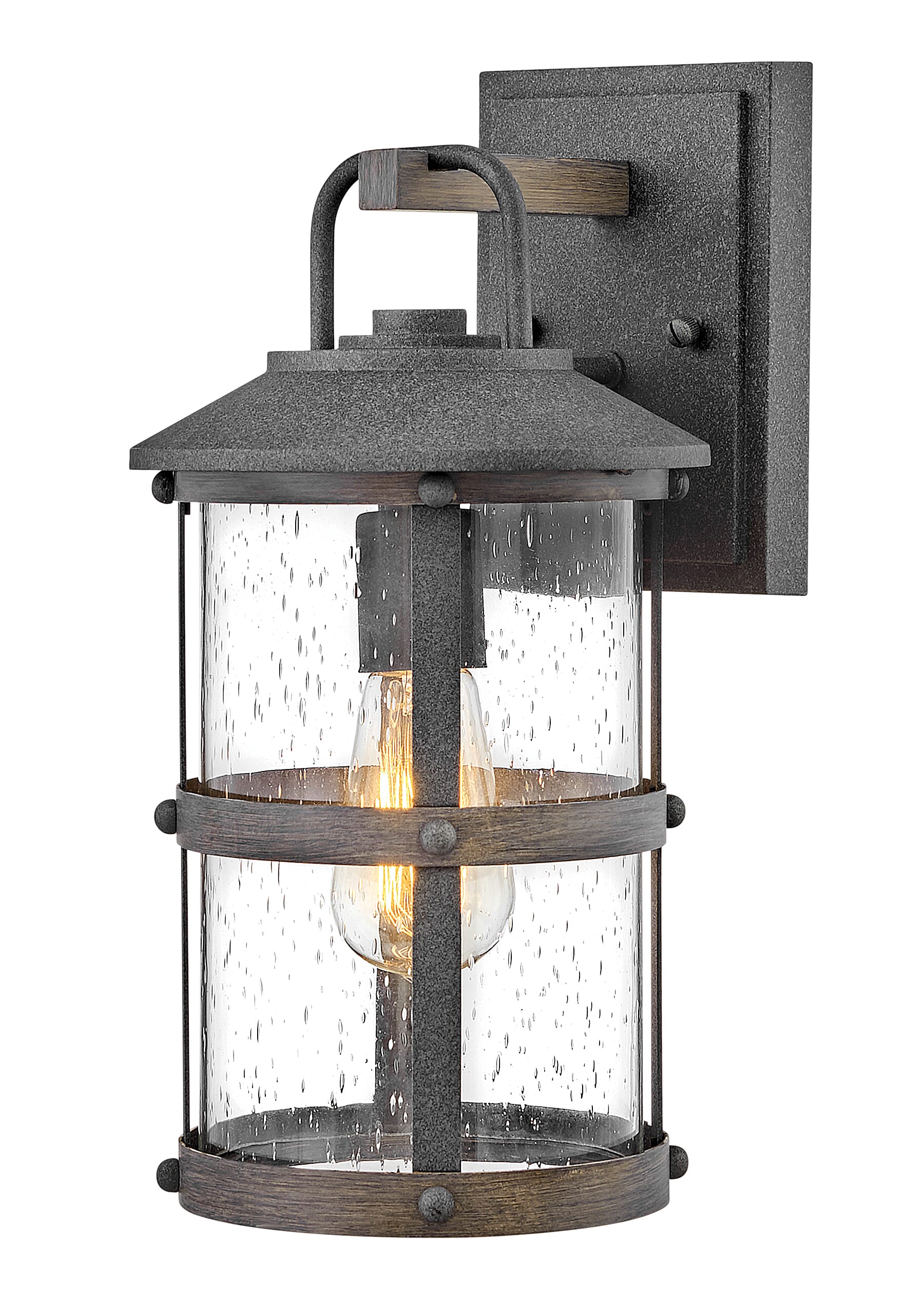 Aged Zinc LED Wall Mount from the Lakehouse Collection