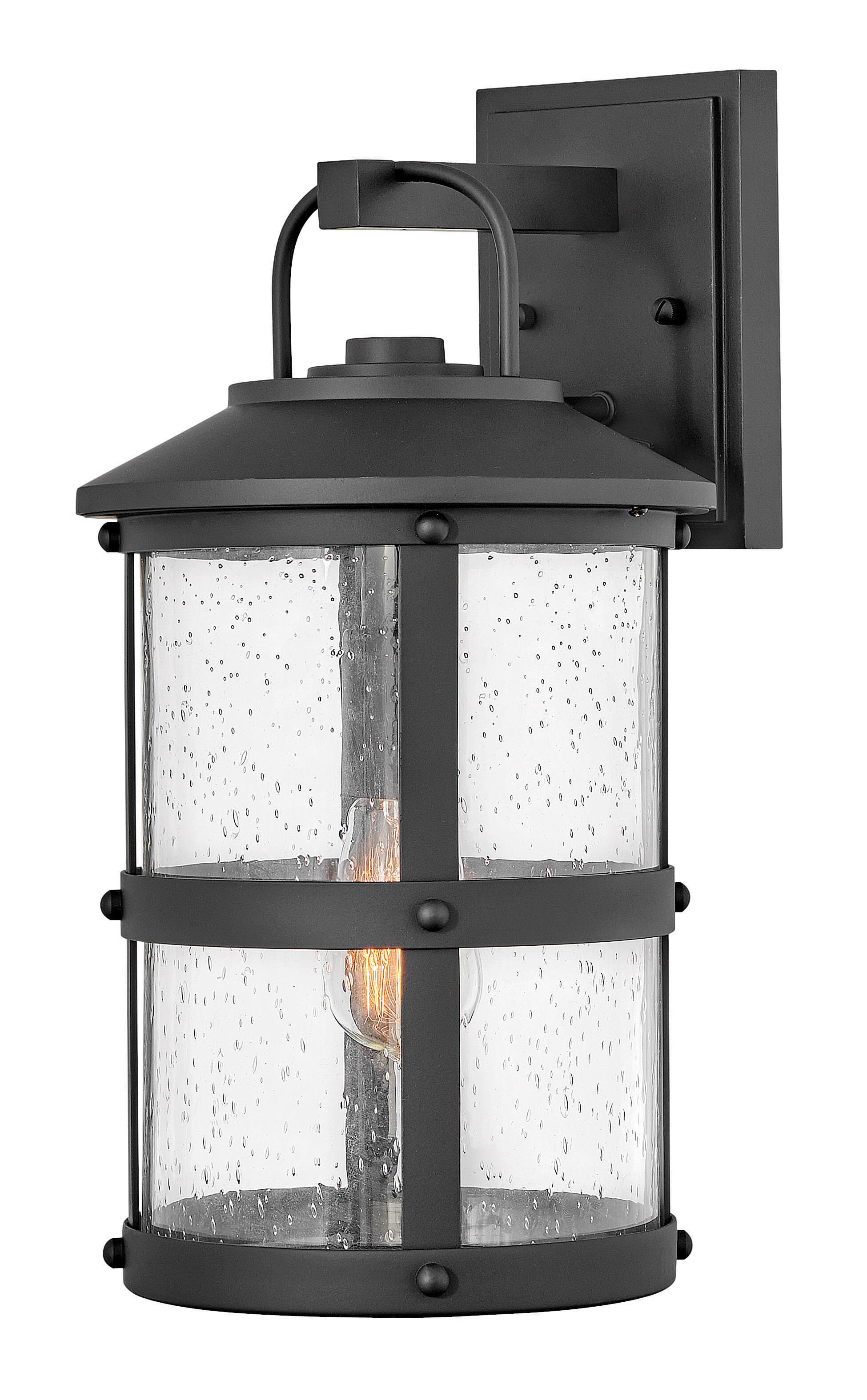 Black LED Outdoor Lantern from the Lakehouse Collection