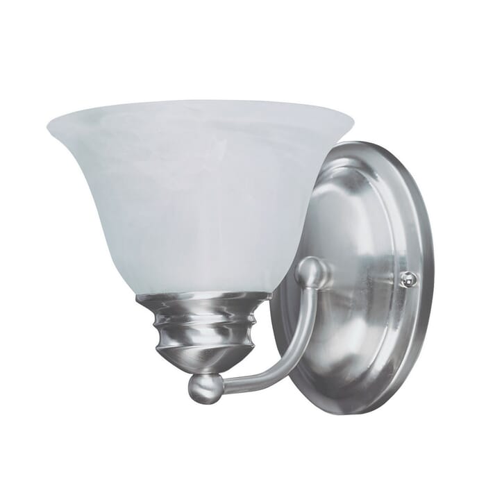 Maxim Lighting Malaga 6.5" Frosted Glass Wall Sconce in Satin Nickel Maxim Lighting Malaga 6.5" Frosted Glass Wall Sconce in Satin Nickel