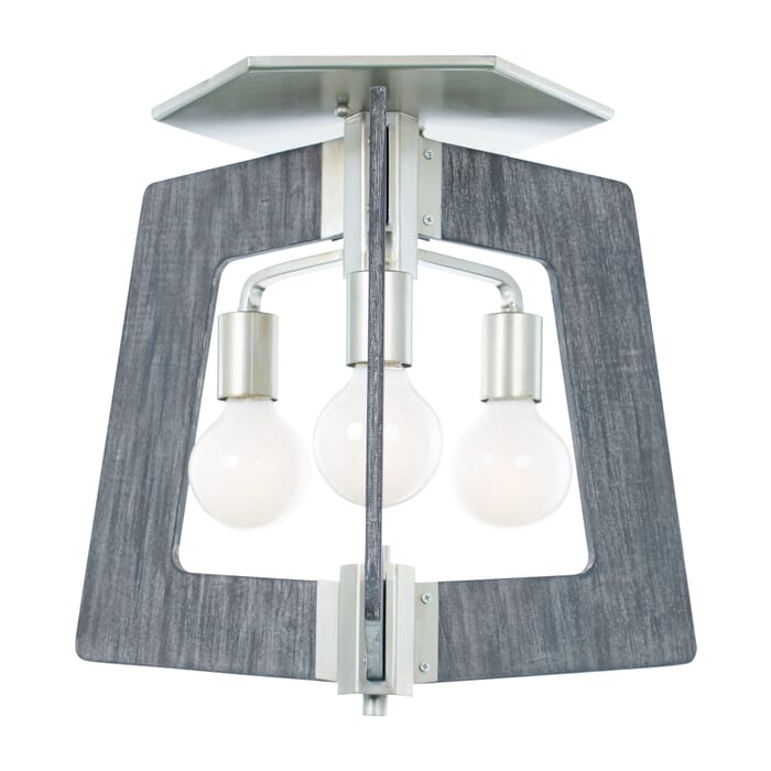 Varaluz Lofty 3-Light Ceiling Light in Steel and Gray Marine Grade Varaluz Lofty 3-Light Ceiling Light in Steel and Gray Marine Grade