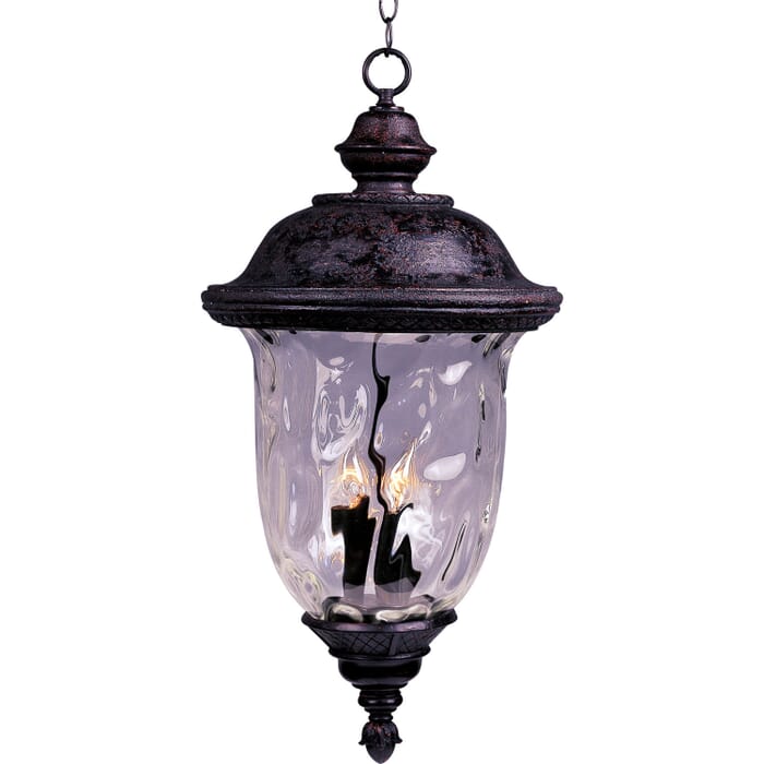 Carriage House VX 3-Light Outdoor Hanging Lantern in Oriental Bronze Carriage House VX 3-Light Outdoor Hanging Lantern in Oriental Bronze