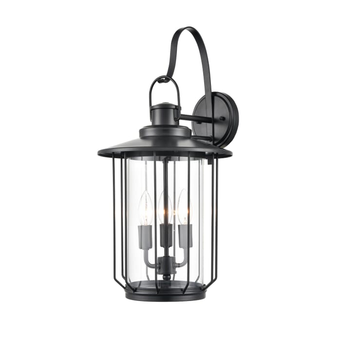 Millennium Belvoir 3-Light Outdoor Wall Light in Powder Coat Black Millennium Belvoir 3-Light Outdoor Wall Light in Powder Coat Black
