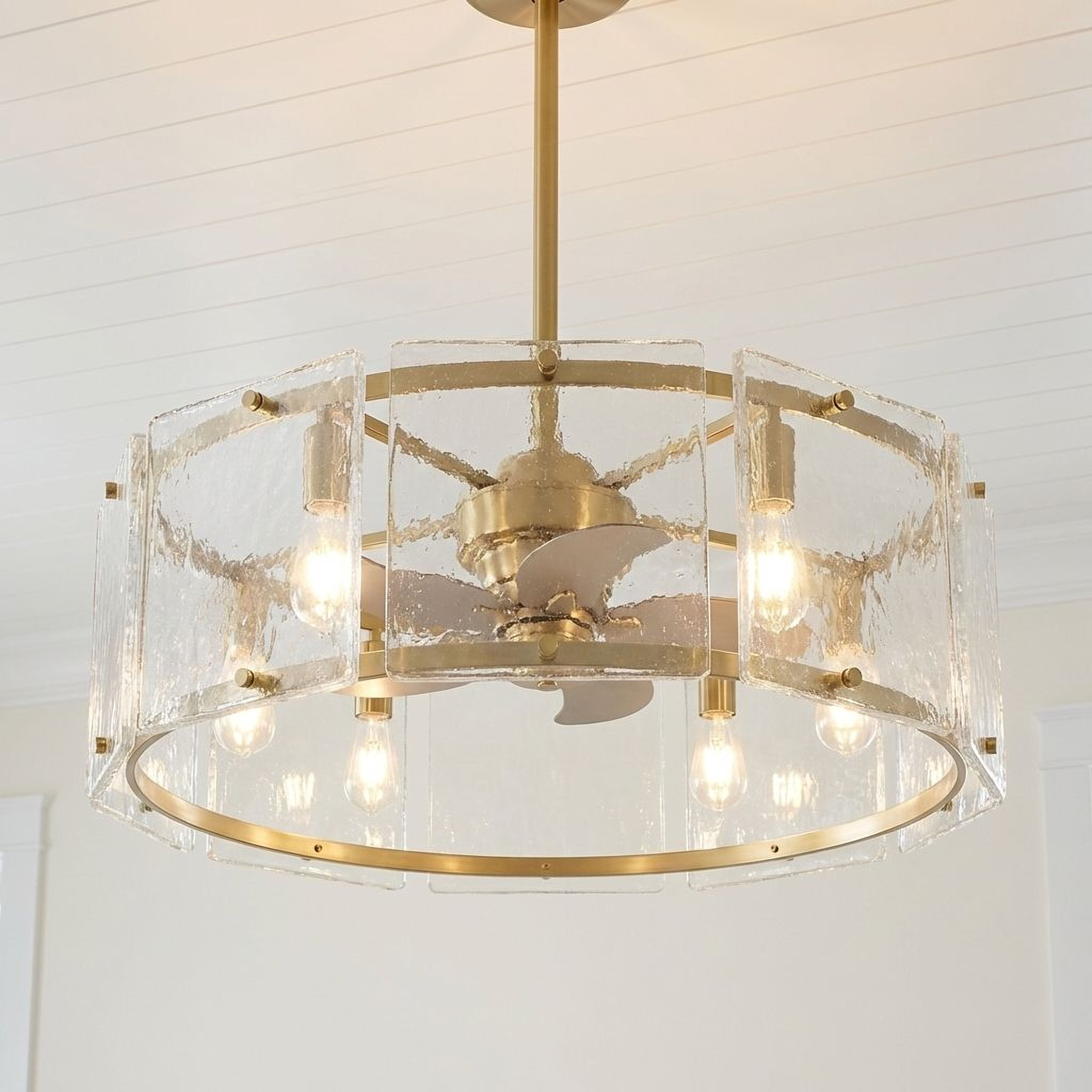 Warm Brass LED Fandelier from the Genry Collection