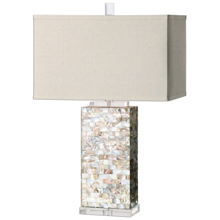 Uttermost Aden 28.5" Layered Tiles Lamp in Capiz Shell Uttermost Aden 28.5" Layered Tiles Lamp in Capiz Shell