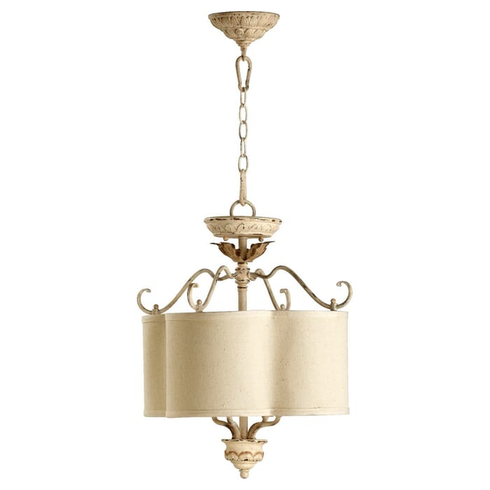 Quorum Salento 4-Light 18" Pendant Light in Persian White Quorum Salento 4-Light 18" Pendant Light in Persian White