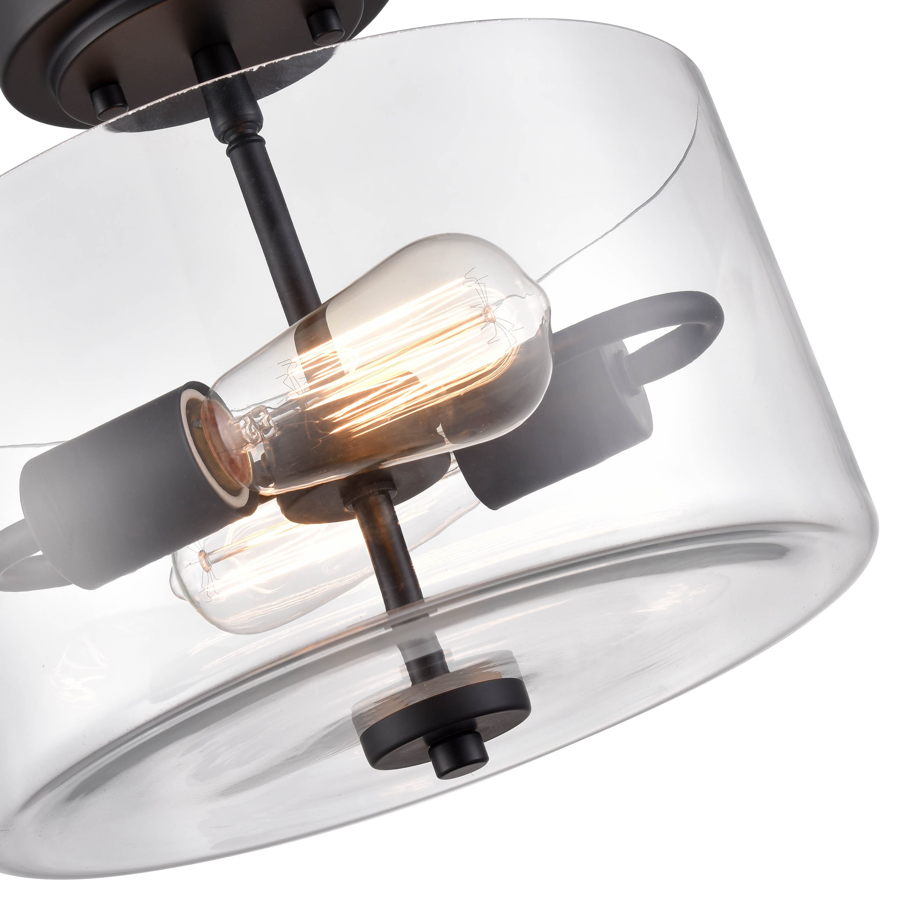 Millennium Lighting Verlana 2-Light Semi-Flush In Brushed Nickel