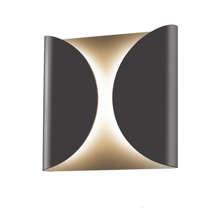 Sonneman Folds 8" LED Wall Sconce in Textured Bronze Sonneman Folds 8" LED Wall Sconce in Textured Bronze