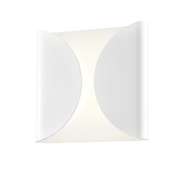 Sonneman Folds 8" LED Wall Sconce in Textured White