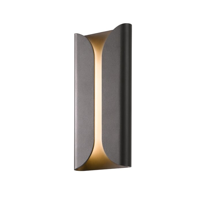 Sonneman Folds 13.75" LED Wall Sconce in Textured Bronze Sonneman Folds 13.75" LED Wall Sconce in Textured Bronze