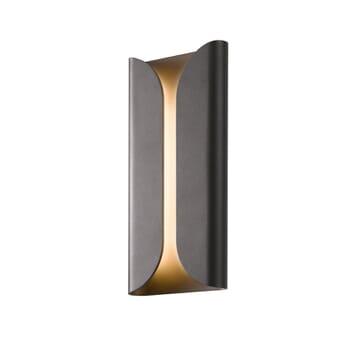 Sonneman Folds 13.75" LED Wall Sconce in Textured Bronze