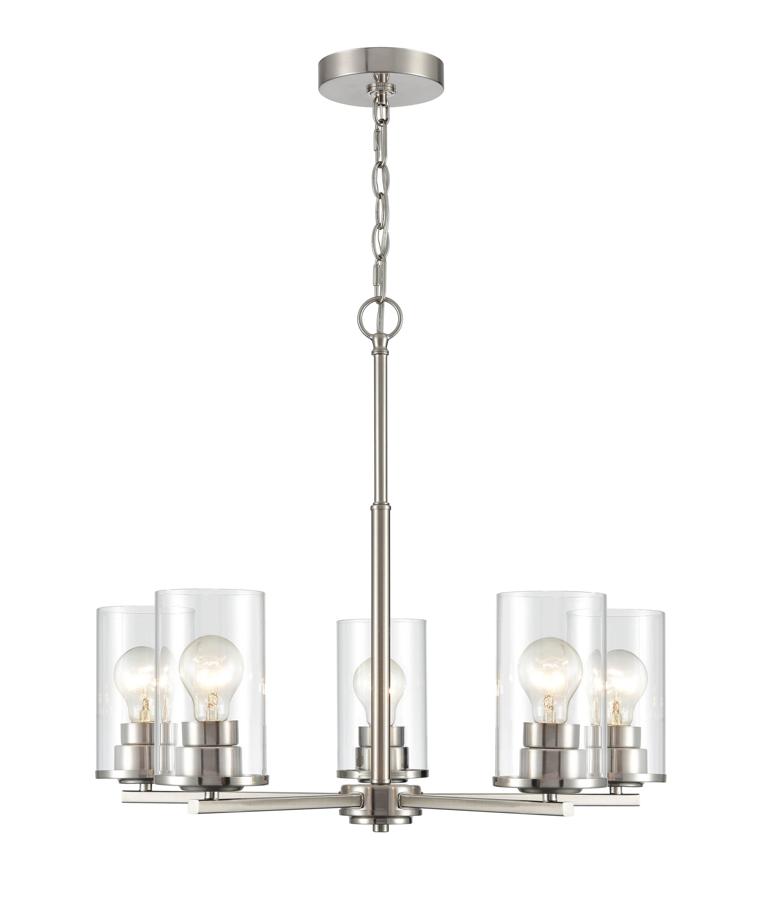 Millennium Lighting Verlana 5-Light Chandelier In Brushed Nickel