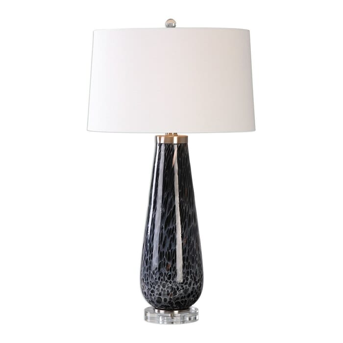 Uttermost Marchiazza 32" Dark Charcoal Table Lamp in Brushed Nickel Uttermost Marchiazza 32" Dark Charcoal Table Lamp in Brushed Nickel