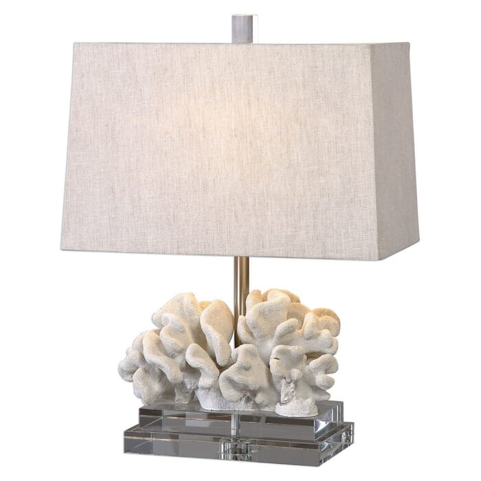 Uttermost Coral 22" Coral Sculpture Table Lamp in Taupe Ivory Uttermost Coral 22" Coral Sculpture Table Lamp in Taupe Ivory