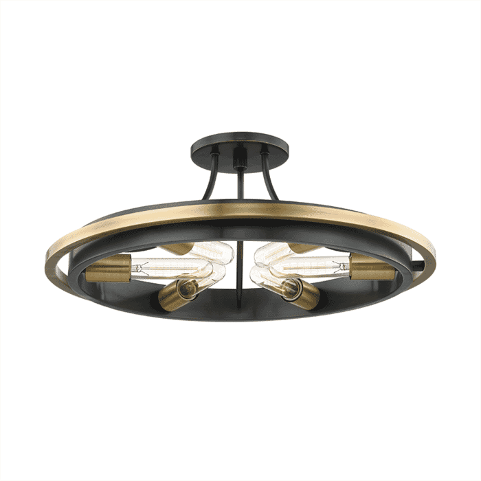 Hudson Valley Chambers 6-Light Ceiling Light in Aged Old Bronze Hudson Valley Chambers 6-Light Ceiling Light in Aged Old Bronze