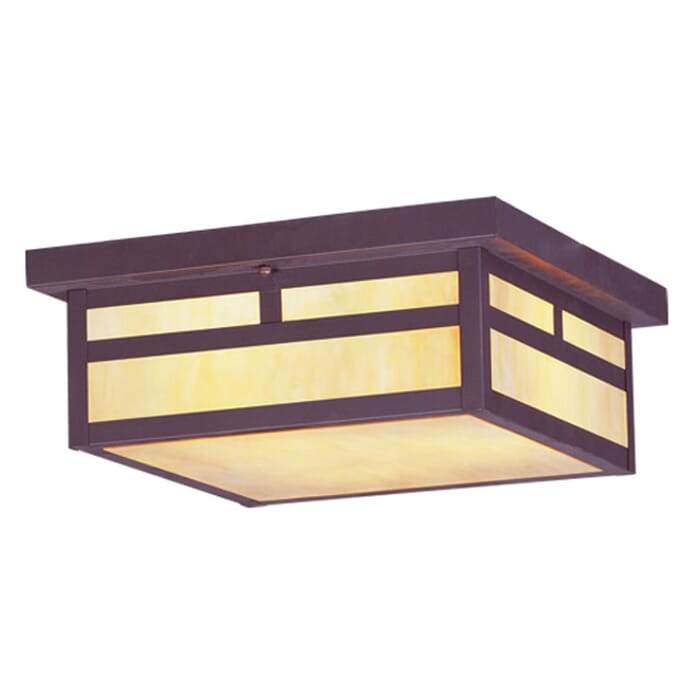 Montclair Mission 3-Light Outdoor Ceiling Mount in Bronze Montclair Mission 3-Light Outdoor Ceiling Mount in Bronze