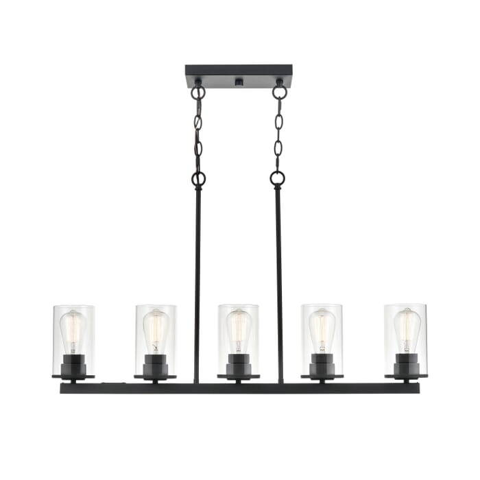 Millennium Verlana 5-Light Pendant Light in Matte Black Millennium Verlana 5-Light Pendant Light in Matte Black