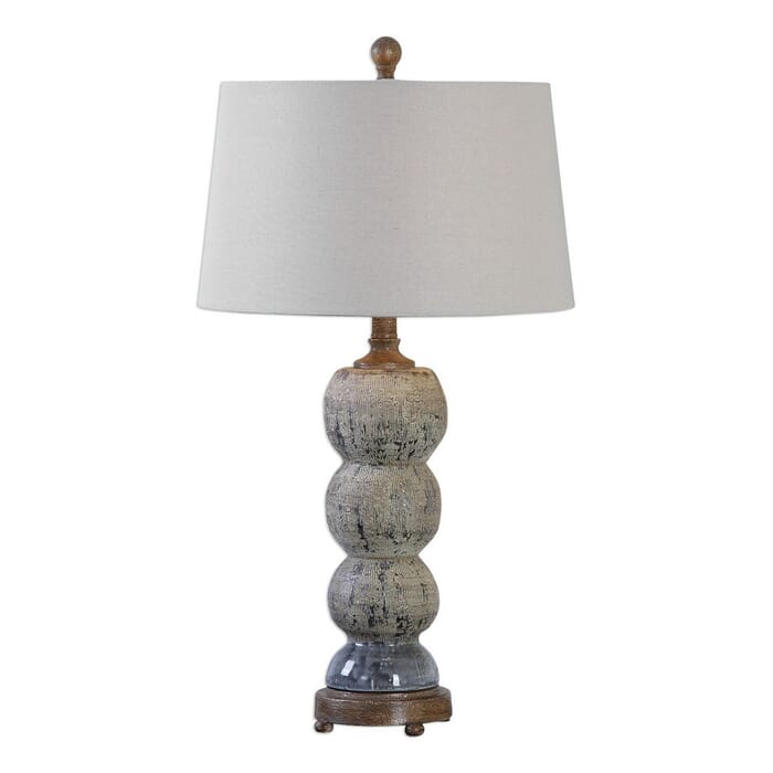 Uttermost Amelia 27.5" Textured Ceramic Lamp in Blue/Gray Uttermost Amelia 27.5" Textured Ceramic Lamp in Blue/Gray