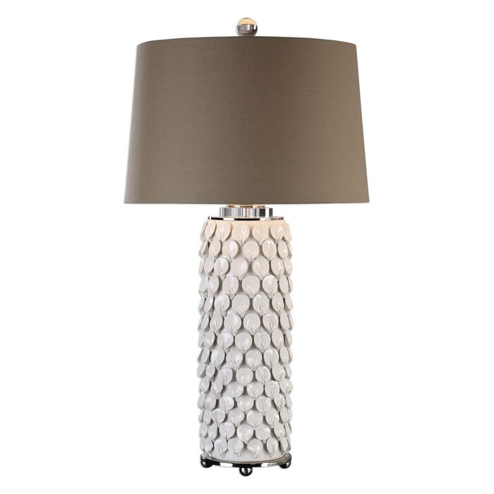 Uttermost Calla Lillies 33.5" Ceramic Lamp in Gloss White Uttermost Calla Lillies 33.5" Ceramic Lamp in Gloss White