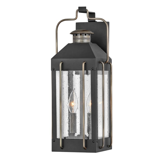 Hinkley Fitzgerald 2-Light Outdoor Light In Textured Black Hinkley Fitzgerald 2-Light Outdoor Light In Textured Black