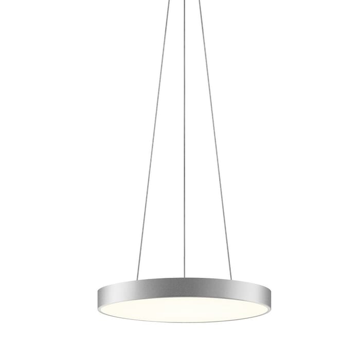 Sonneman Pi 20" LED Pendant in Bright Satin Aluminum Sonneman Pi 20" LED Pendant in Bright Satin Aluminum