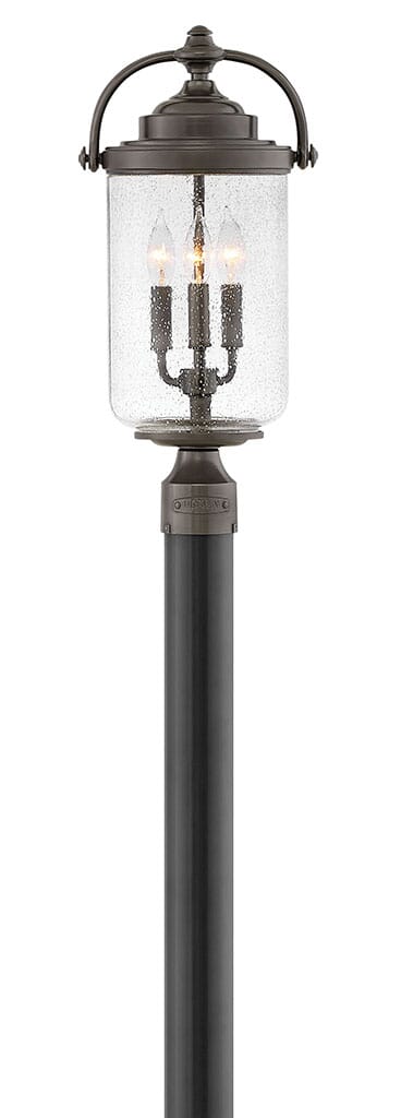 Oil Rubbed Bronze LED Outdoor Lantern from the Willoughby Collection