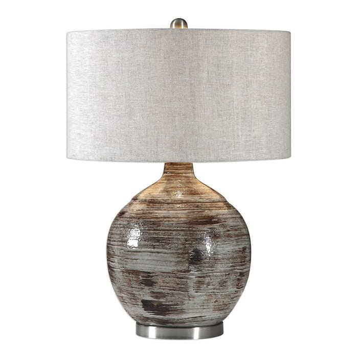 Uttermost Tamula 27.5" Textured Lamp in Distressed Ivory Uttermost Tamula 27.5" Textured Lamp in Distressed Ivory