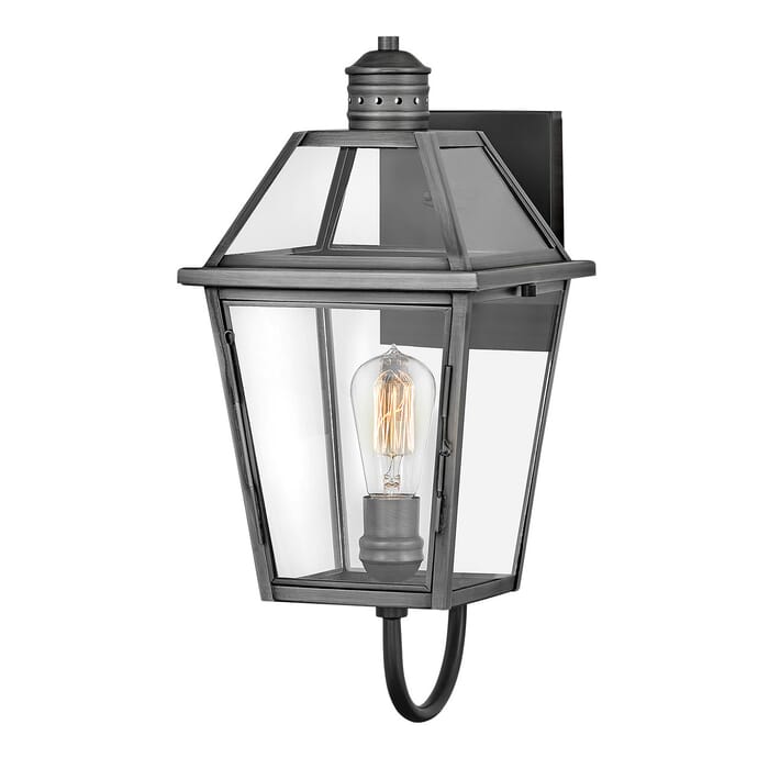 Hinkley Nouvelle 19" Outdoor Wall Light in Blackened Brass Hinkley Nouvelle 19" Outdoor Wall Light in Blackened Brass