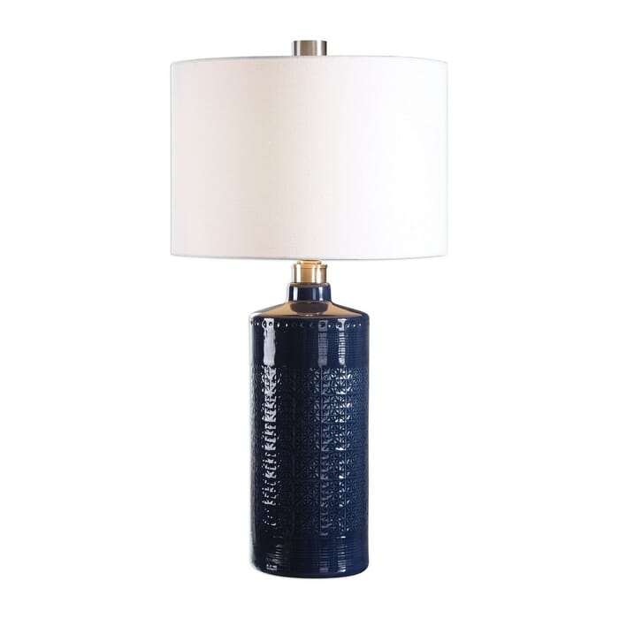 Uttermost Thalia 31" Textured Table Lamp in Royal Blue Uttermost Thalia 31" Textured Table Lamp in Royal Blue