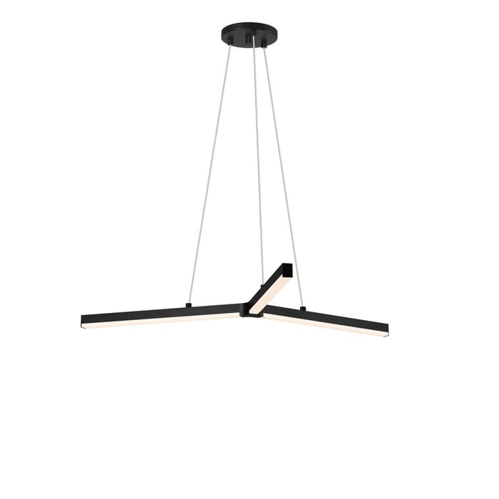 Sonneman Y 32.5" LED Pendant in Satin Black Sonneman Y 32.5" LED Pendant in Satin Black