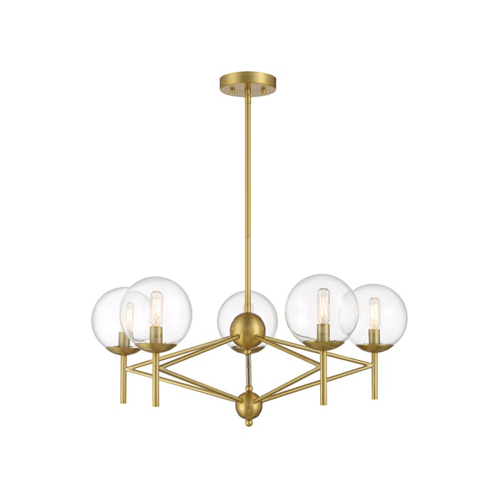 Minka Lavery Auresa 5-Light Pendant Light in Soft Brass Minka Lavery Auresa 5-Light Pendant Light in Soft Brass