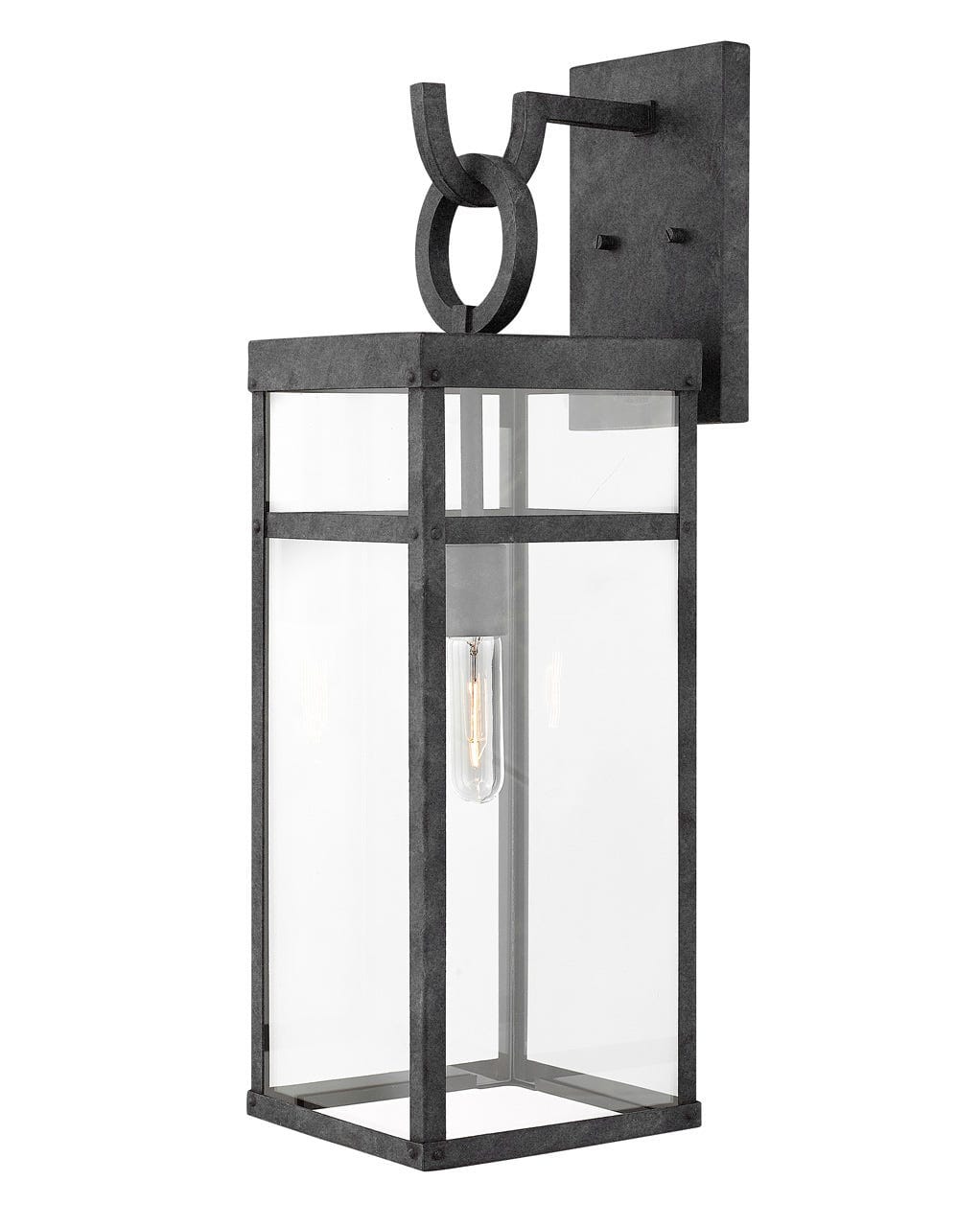 Aged Zinc LED Wall Mount from the Porter Collection