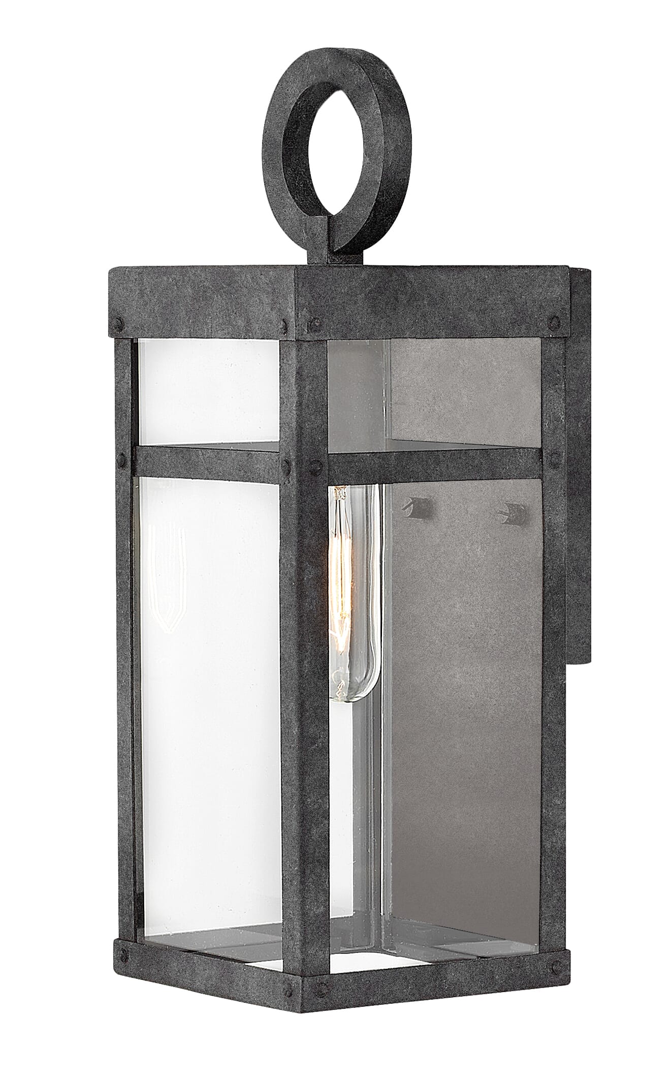 Aged Zinc LED Wall Mount from the Porter Collection