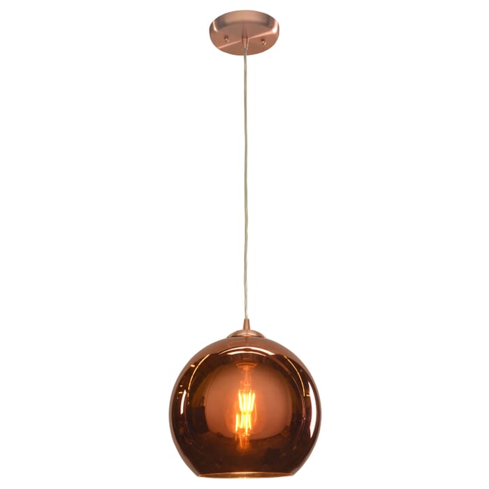 Glow 1-Light Pendant in Brushed Copper Glow 1-Light Pendant in Brushed Copper