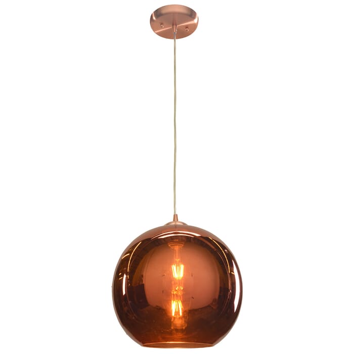 Access Glow Mirrored Pendant in Brushed Copper Access Glow Mirrored Pendant in Brushed Copper