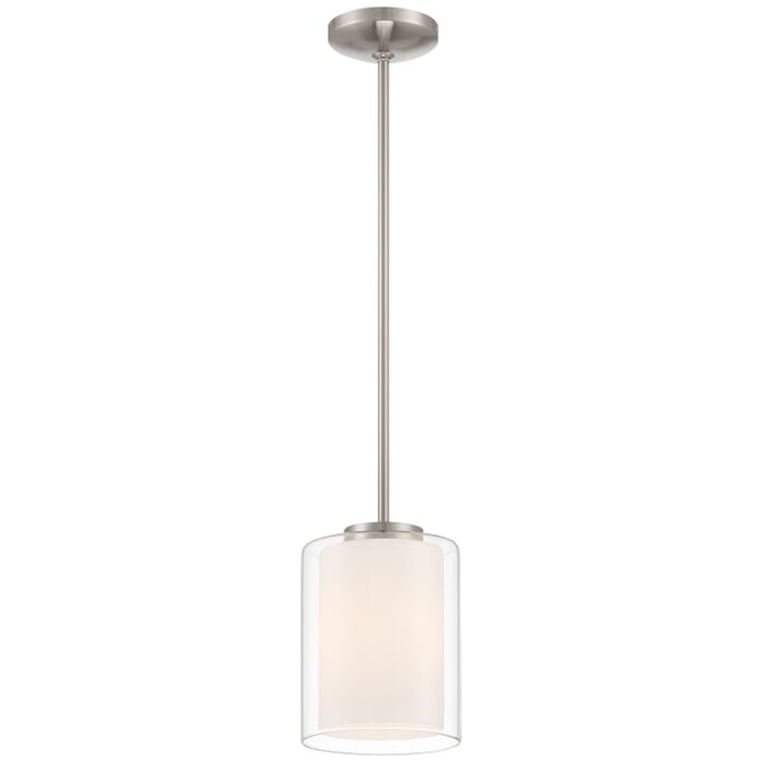 Seville 1-Light Pendant in Brushed Steel Seville 1-Light Pendant in Brushed Steel