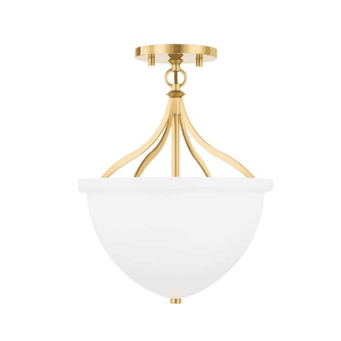 Hudson Valley Browne Ceiling Light in Aged Brass Hudson Valley Browne Ceiling Light in Aged Brass