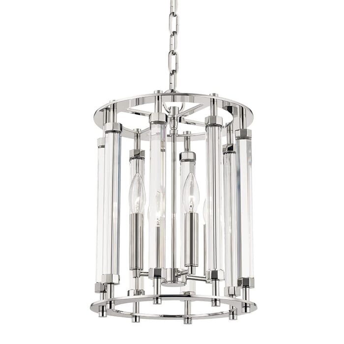 Hudson Valley Haddon Pendant Light in Polished Nickel Hudson Valley Haddon Pendant Light in Polished Nickel