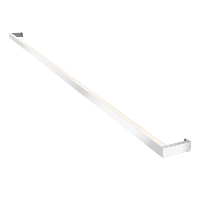 Sonneman Thin-Line 2-Light 1" Bathroom Vanity Light in Bright Satin Aluminum Sonneman Thin-Line 2-Light 1" Bathroom Vanity Light in Bright Satin Aluminum