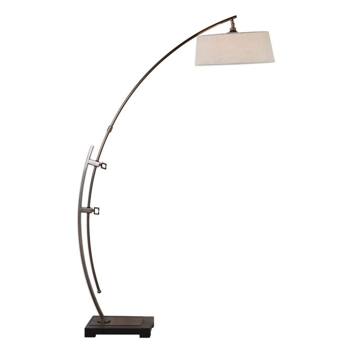 Uttermost Calogero 73.5" Arc Floor Lamp in Plated Dark Bronze Uttermost Calogero 73.5" Arc Floor Lamp in Plated Dark Bronze