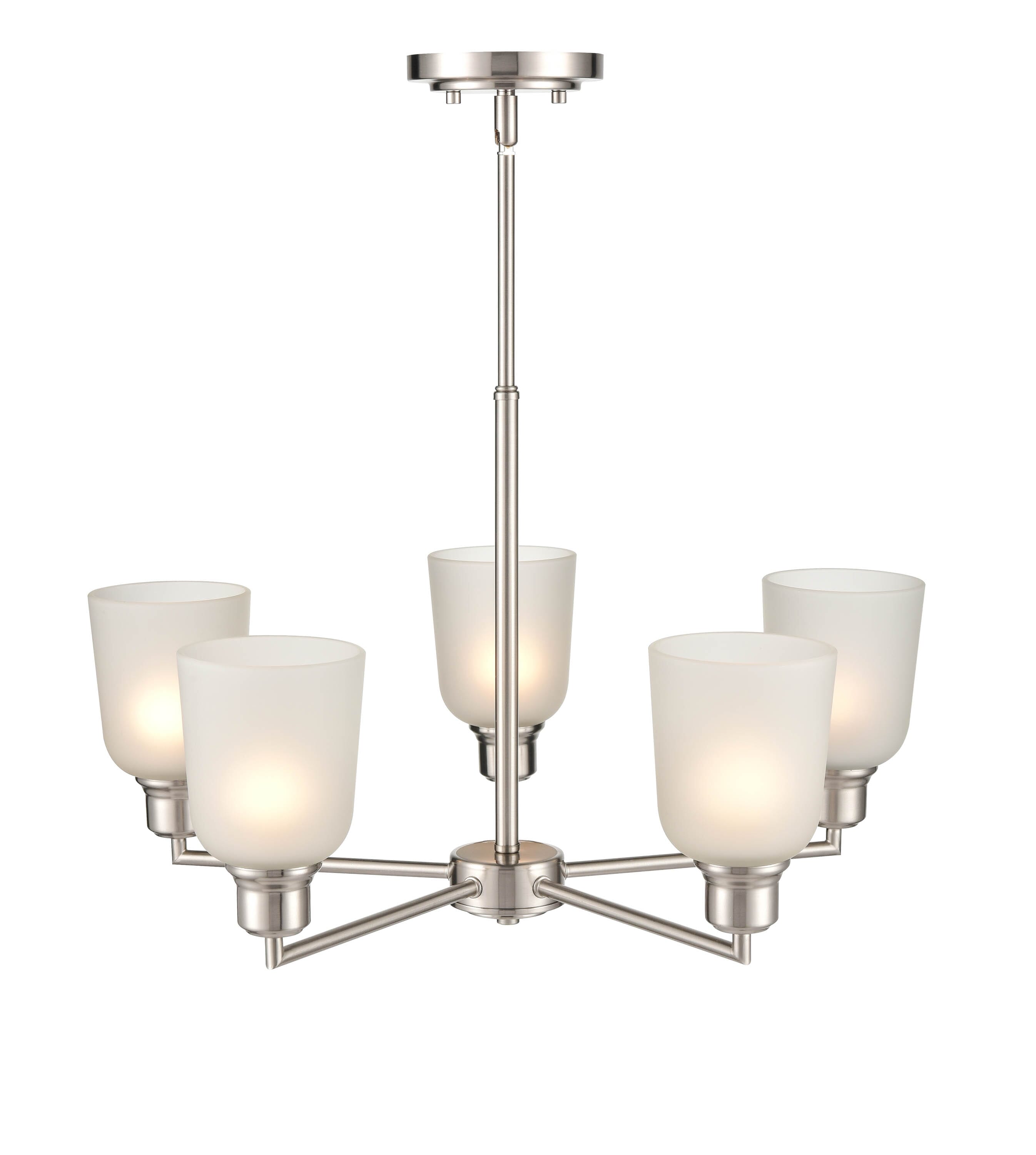 Millennium Amberle 5-Light Chandelier in Brushed Nickel