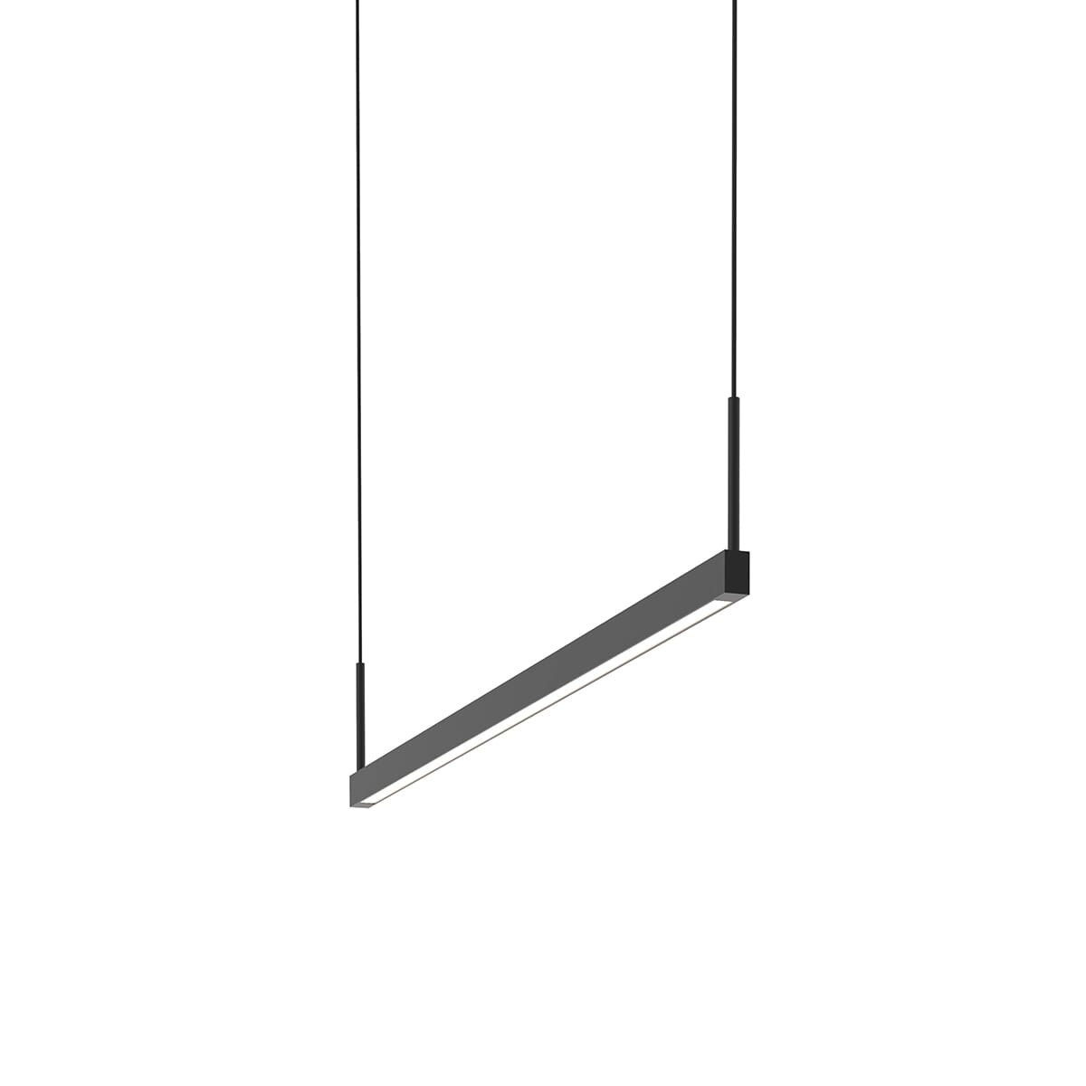 Sonneman Thin-Line 5" Pendant Light in Satin Black