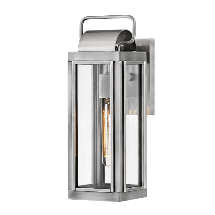 Hinkley Sag Harbor 16" Outdoor Wall Light in Antique Brushed Aluminum Hinkley Sag Harbor 16" Outdoor Wall Light in Antique Brushed Aluminum