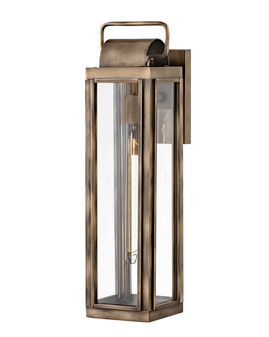 Burnished Bronze LED Outdoor Lantern from the Sag Harbor Collection