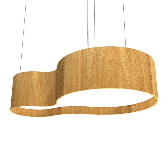 Organic LED Pendant in Louro Freijo Organic LED Pendant in Louro Freijo