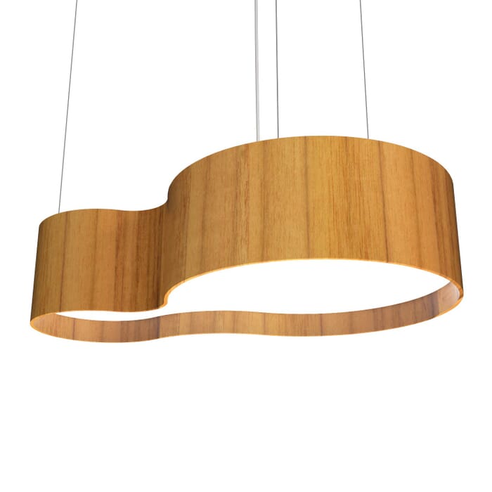 Organic LED Pendant in Teak Organic LED Pendant in Teak