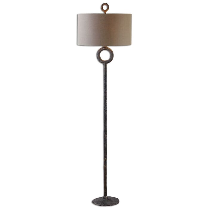 Uttermost Ferro 65.5" Floor Lamp in Aged Rust Bronze Uttermost Ferro 65.5" Floor Lamp in Aged Rust Bronze