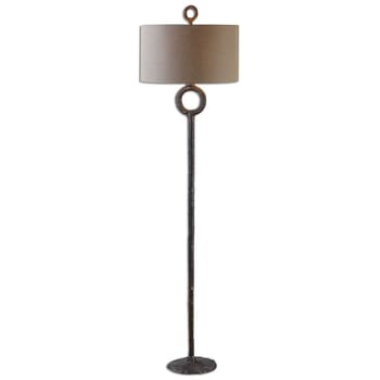 Uttermost Ferro 65.5" Floor Lamp in Aged Rust Bronze