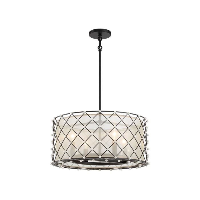 Minka Lavery Sheer Elegance 4-Light Pendant Light Minka Lavery Sheer Elegance 4-Light Pendant Light
