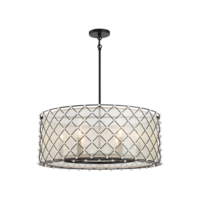 Minka Lavery Sheer Elegance 6-Light Pendant Light Minka Lavery Sheer Elegance 6-Light Pendant Light